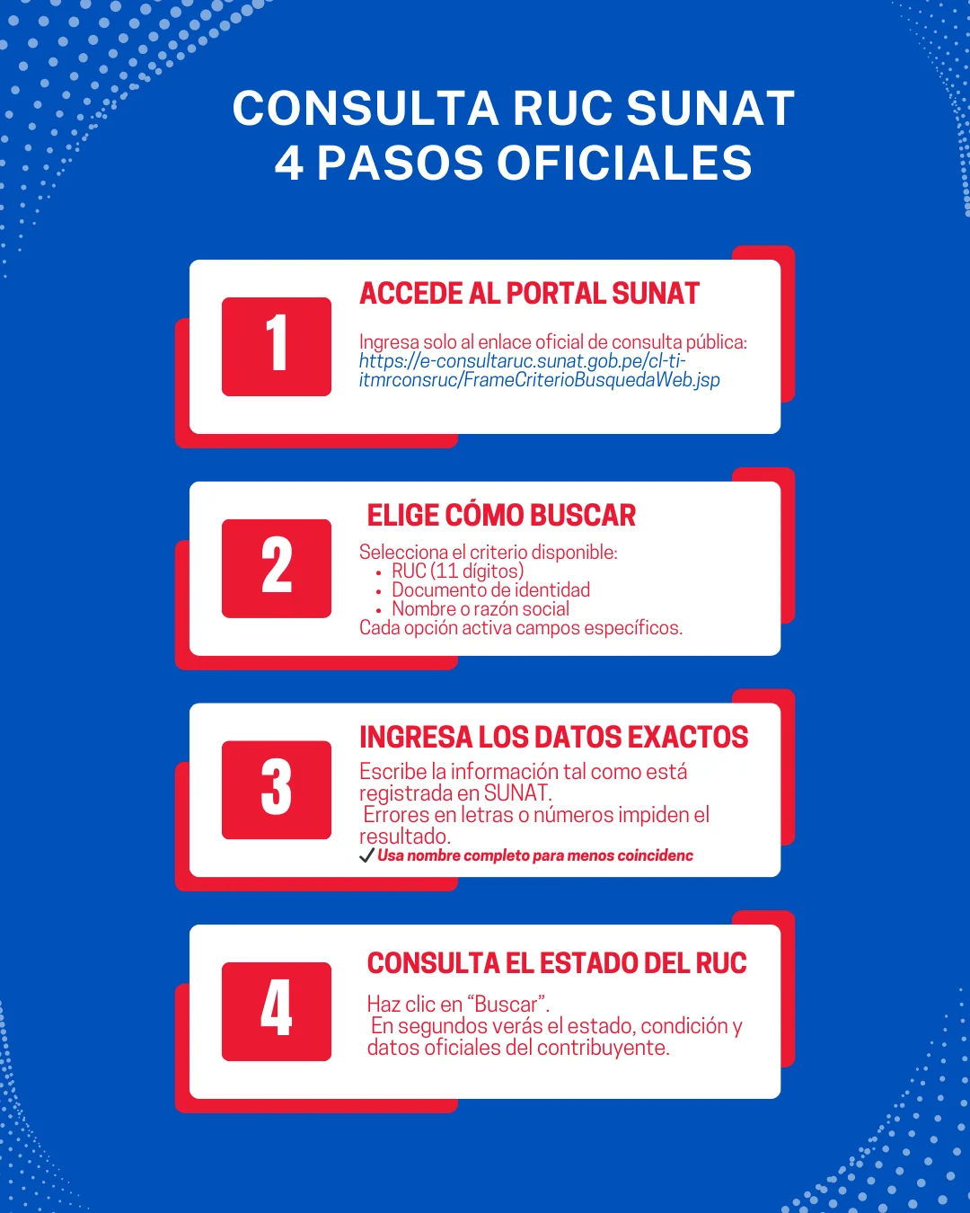 Consulta RUC SUNAT 2026 Infographic